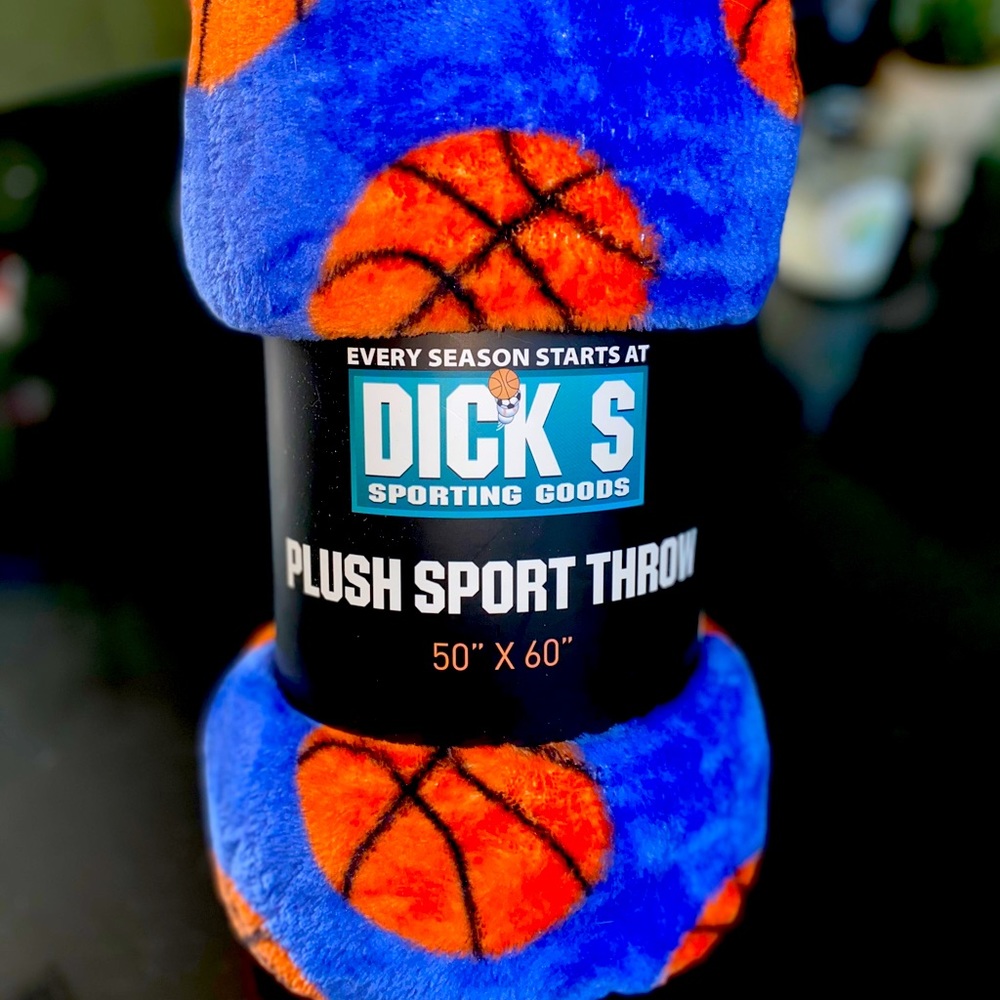 Dick’s plush blanket